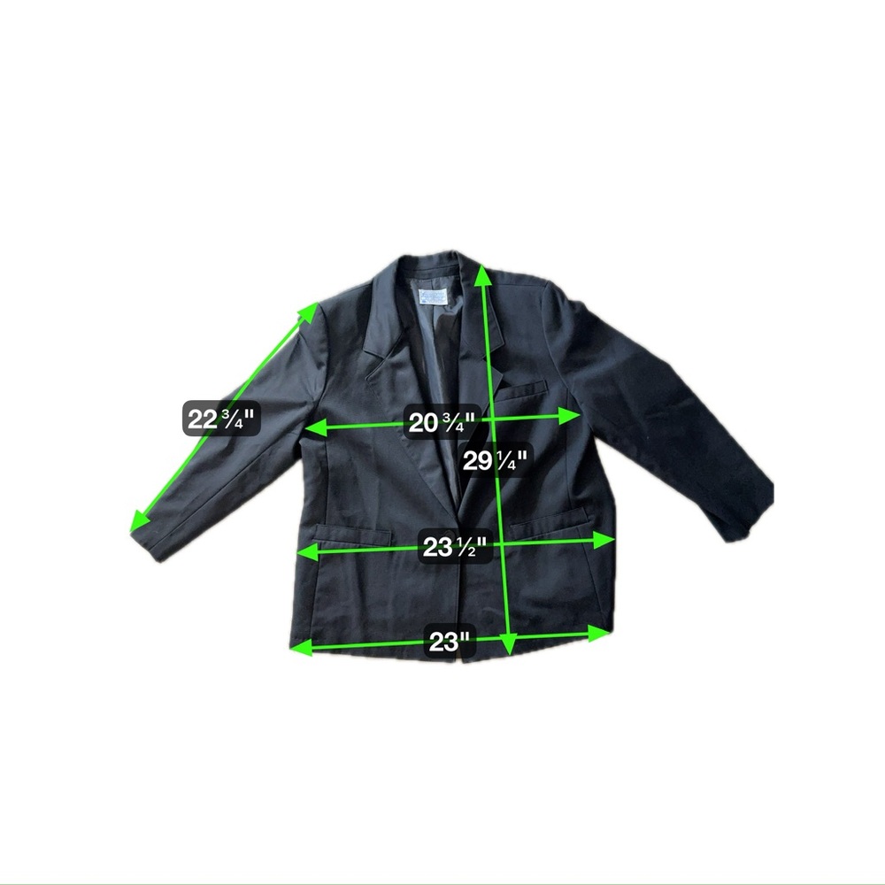 Pendleton Women's 100% Wool Black One Button Blaz… - image 4